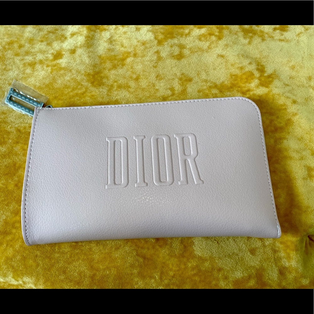 NWOT DIOR Pale Pink Makeup Bag Clutch